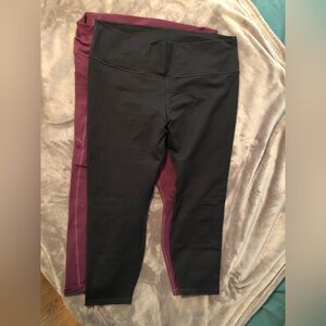 Fabletics: 2 pairs of capri yoga pants, women’s size 16/18